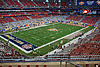View of the field and stadium at the Fiesta Bowl